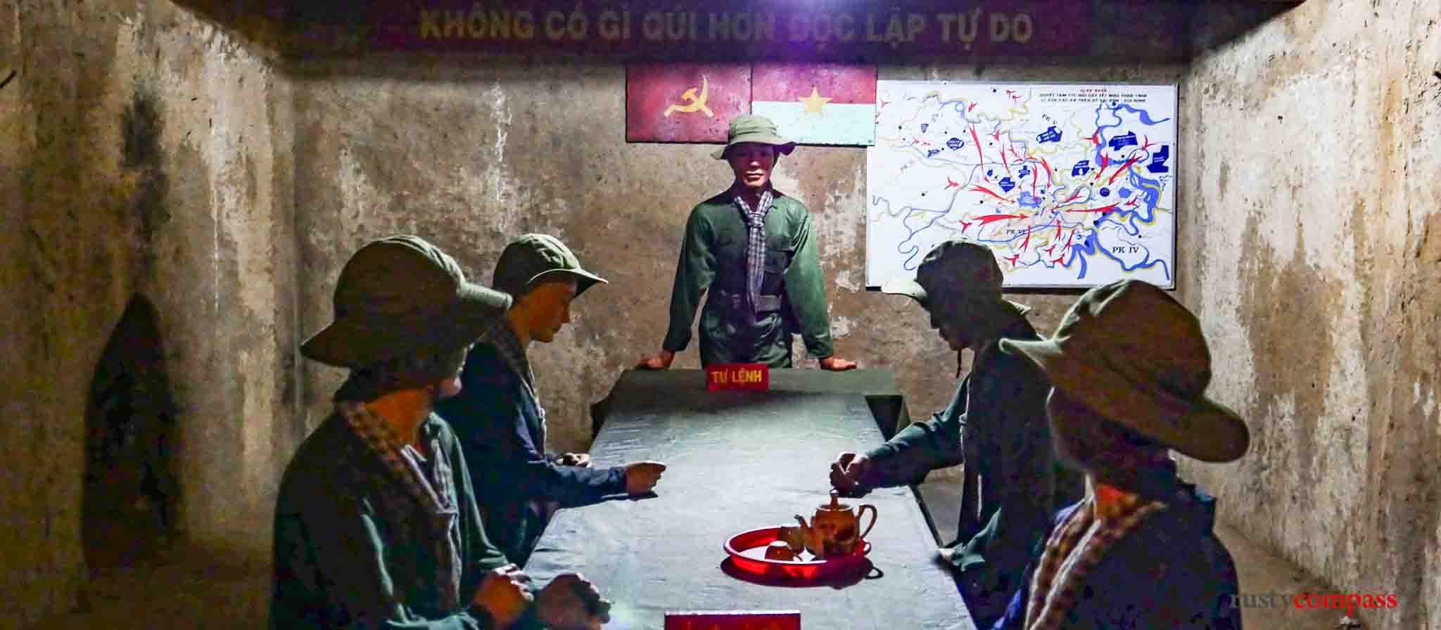 Meeting room in the Cu Chi tunnels complex - Old Compass Travel alternative tour
