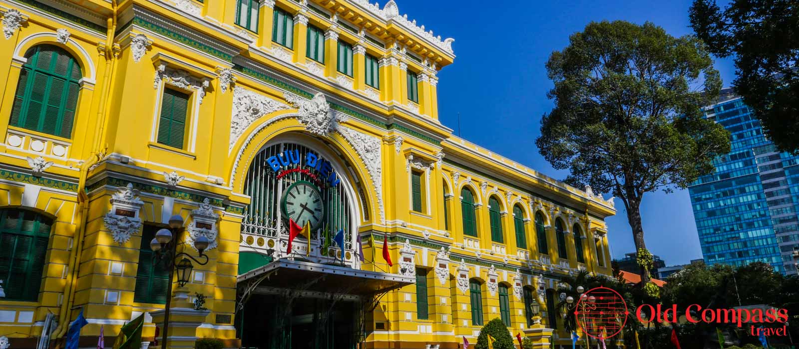 Saigon Post office - walking tour Old Compass Travel